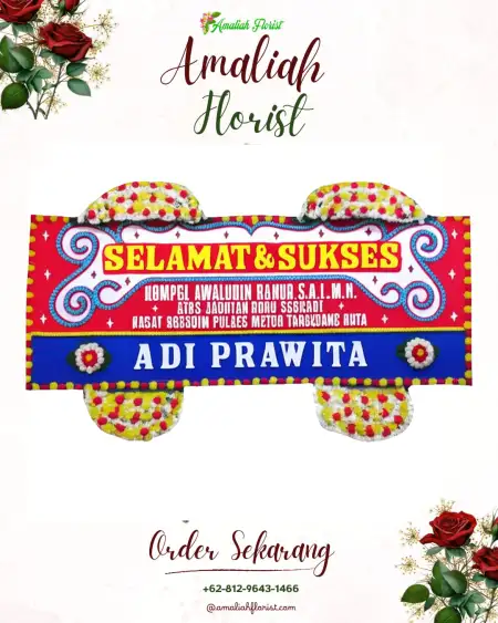 Papan Bunga Ucapan Selamat Sanden